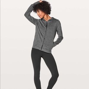 Lululemon city trek jacket heathered black 8